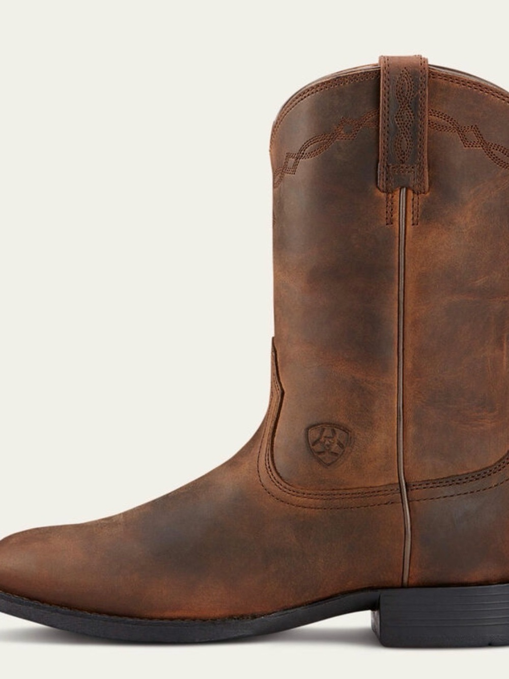 Ariat Women’s Brown Leather Heritage Roper Western Boot